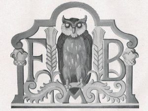 Das ursprüngliche Logo der Forschungsbrauerei, die Eule